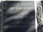 NICHOLLS Clotilde Elizabeth Mary -1973