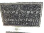 FORBES Helen Alice -1954