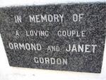 GORDON Ormond & Janet