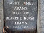 ADAMS Harry James 1899-1980 & Blanche Norah 1906-1985