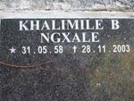 NGXALE Khalimile B. 1958-2003