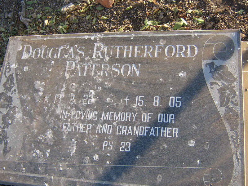 PATERSON Douglas Rutherford 1922-2005
