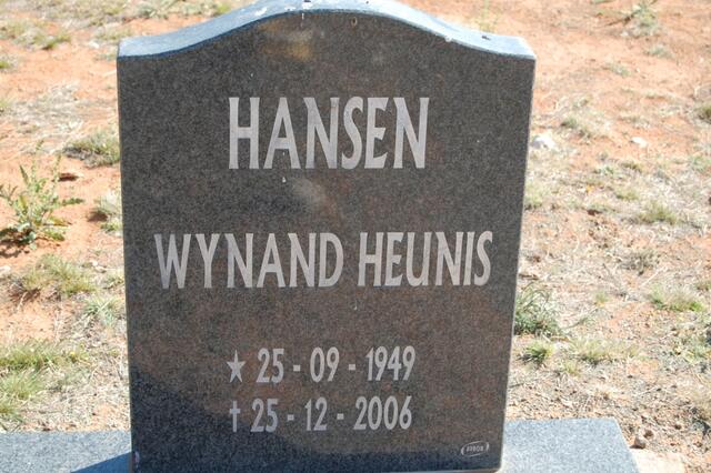 HANSEN Wynand Heunis 1949-2006