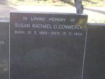CLEENWERCK Susan Rachael 1883-1954 :: CLEENWERCK Nickolas Binos 1930-1973