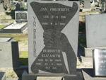 BERG Jan Frederich, van der 1916-1967 & Huibrecht Elizabeth 1925-1970