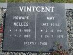 VINTCENT Howard Nelles 1899-1963 & May BOYES 1901-1979