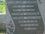BOWMAN William James 1879-1942 & Elizabeth Catherine DUCK 1887-1957