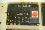 ZONDAGH I.P. Zonnie 1908-1983