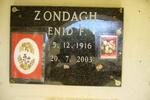 ZONDAGH Enid F. 1916-2003