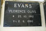 EVANS Florence Ollive 1912-1990
