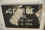 GEORGE Cyril 1917-1994