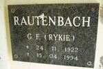 RAUTENBACH G.F. 1922-1994