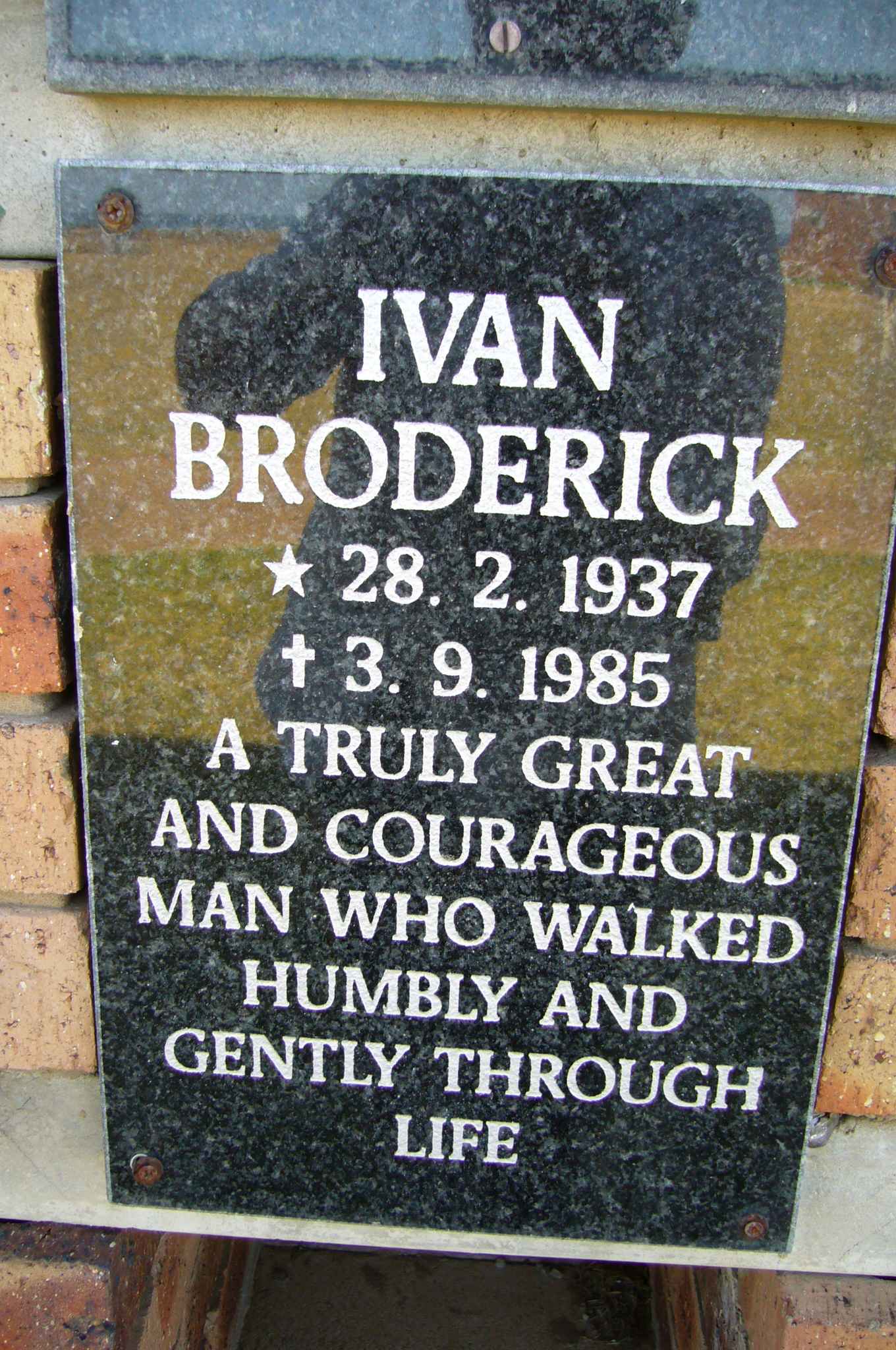 BRODERICK Ivan 1937-1985