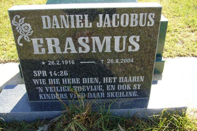ERASMUS Daniel Jacobus 1916-2004