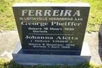 FERREIRA George Pheiffer 1930- & Johanna Aletta VISSER 1936-1999
