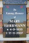 HERRMANN Mary 1935-2007