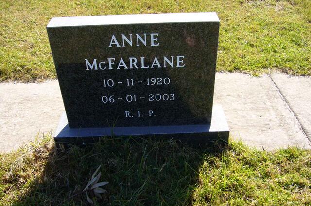 McFARLANE Anne 1920-2003