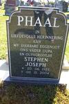 PHAAL Stephen Joseph 1923-2004