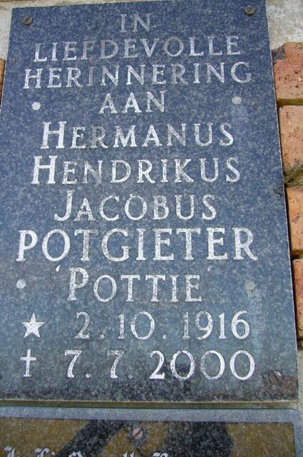 POTGIETER Hermanus Hendrikus Jacobus 1916-2000