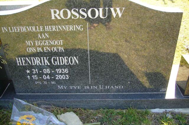 ROSSOUW Hendrik Gideon 1936-2003