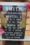 SMITH Wentzel C. 1915-1998 & Maria M. 1920-2004