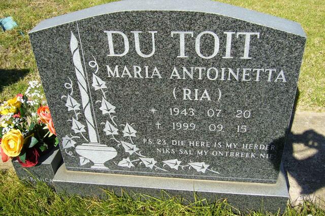 TOIT Maria Antoinetta, du 1943-1999