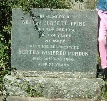 TRIBE William Cobbett -1938  & Bertha Winifred PURDON -1946