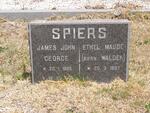 SPIERS James John George 1896-1982 & Ethel Maude WALDEK 1897-