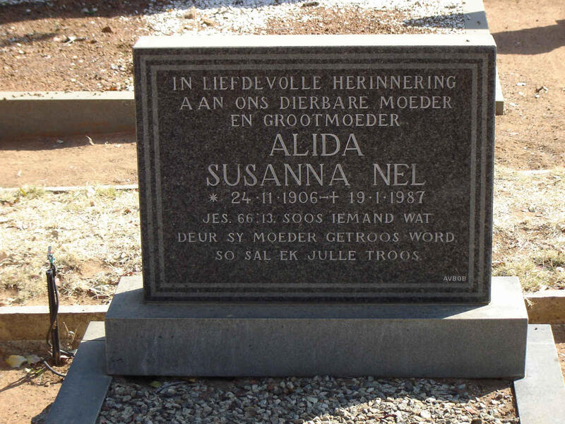 NEL Alida Susanna 1906-1987