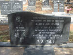 WALT Casper Jan Hendrik, van der 1916-1981 & Martha Elizabeth Maria 1917-1998