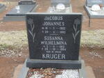 KRUGER Jacobus Johannes 1902-1982 & Susanna Wilhelmina 1913-1994