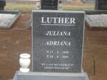 LUTHER Juliana Adriana 1906-2003