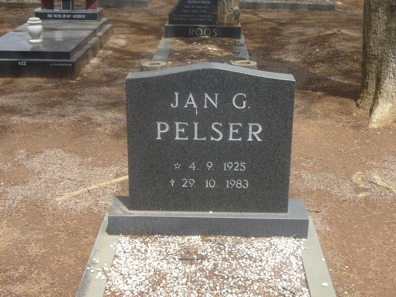PELSER Jan G.1925-1983