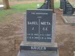 KRUGER Sarel J. 1903-1989 & Mieta C.A. 1909-1994