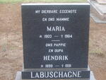 LABUSCHAGNE Hendrik 1899-1991 & Maria 1903-1984