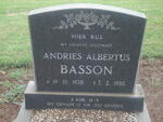 BASSON Andries Albertus 1938-1985