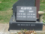 KLOPPER Koos 1915-1999 & Baby 1922-1999