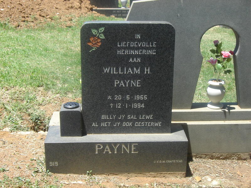 PAYNE William H. 1955-1994