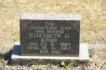 KEMP Elizabeth G. 1885-1962