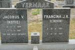 VERMAAK Jakobus V. 1908-1981 & Francina J.R. 1910-1996