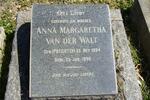 WALT Anna Margaretha, van der nee POTGIETER 1894-1946