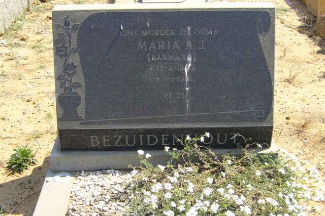 BEZUIDENHOUT  Maria A.J. nee BARNARD  1903-1981