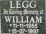 LEGG William 1955-1997