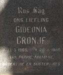 CRONJE Gideonia 1969-1969