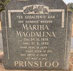 PRINSLOO Martha Magdalena 1878-1952