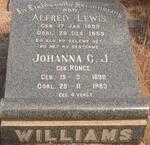 WILLIAMS Alfred Lewis 1899-1959 & Johanna C.J. RONGE 1898-1983