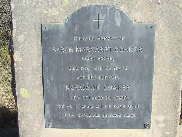 COAKER Norwood -1931 & Sarah Margaret ROCHE -1912