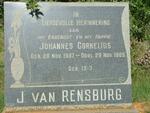 RENSBURG Johannes Cornelius, J. van 1907-1965
