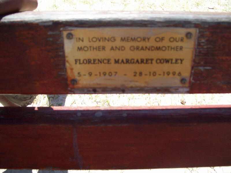 COWLEY Florence Margaret 1907-1996