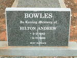 BOWLES Hilton Andrew 1942-1996